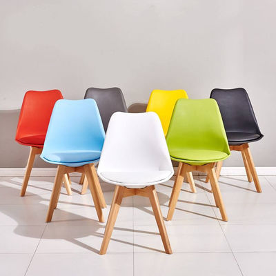 Beli Komersial Mid Century Modern Plastik Kursi Desain Italia Biru Kursi Makan Plastik pembuatan online