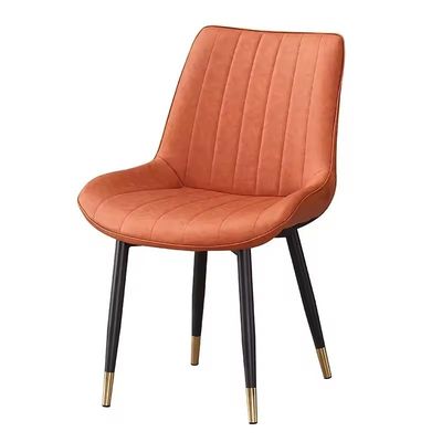 Beli Desain Modern Meja Makan Mewah Dengan Kaki Logam Dan Kulit PU Ukuran Produk W55*D46*H83cm pembuatan online