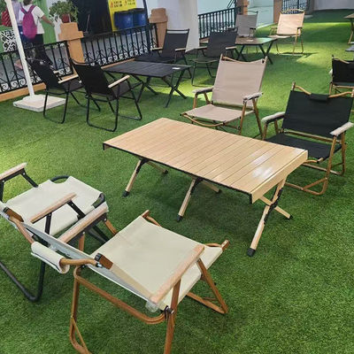Beli Portable Foldable Camping Chair Beech Wood Steel Pipe Bracket And Oxford Cloth Untuk Piknik Nelayan Hiburan di luar ruangan pembuatan online