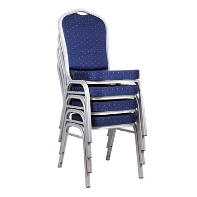 Furnitur Hotel Banket Berlapis Biru Kursi Partai Acara Dengan Back dan Kursi Kain Opsional